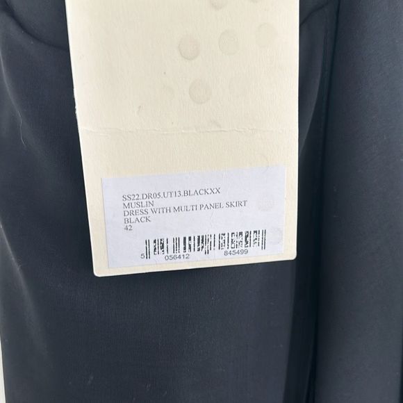 A.W.A.K.E. MODE Layered Wool-Blend Midi Dress Black Size 10 - Picture 7 of 11